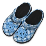 customized north carolina tar heels snowflake mosaic clogs best selling