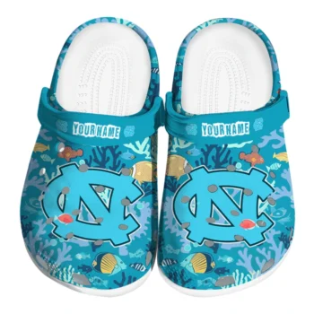 customized north carolina tar heels tropical fish ocean clogs best selling
