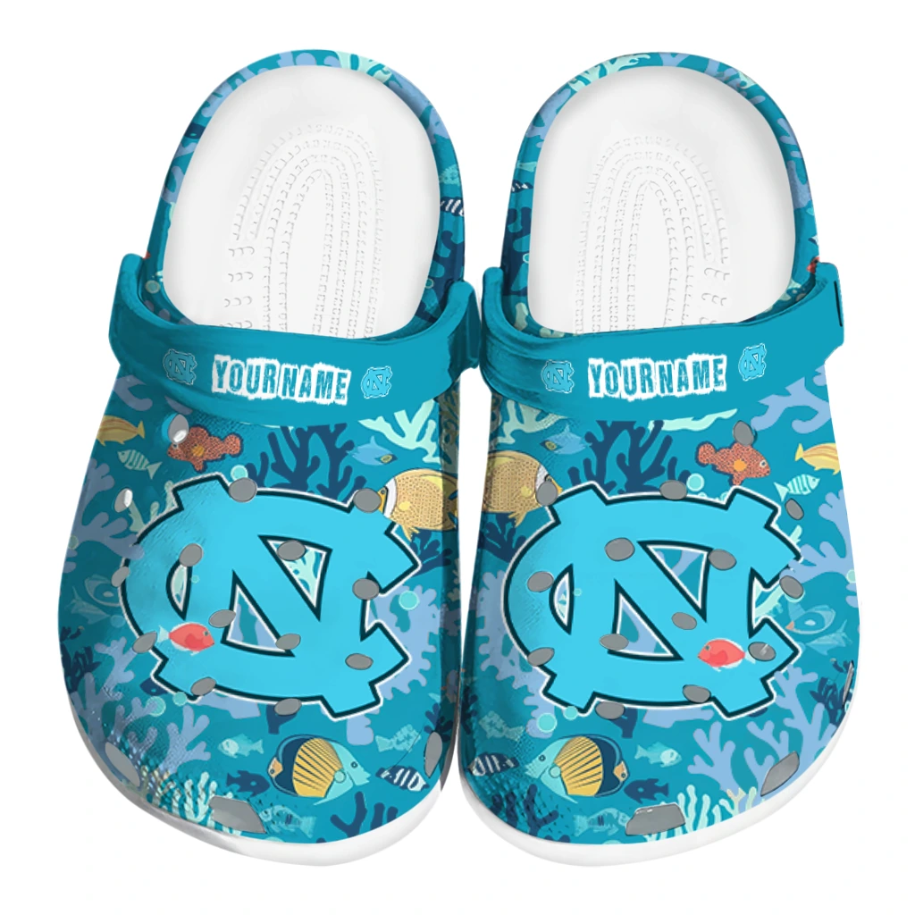 customized north carolina tar heels tropical fish ocean clogs best selling customized north carolina tar heels tropical fish ocean clogs best selling