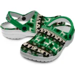customized north texas mean green christmas motif clogs best selling