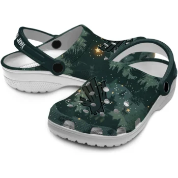 customized north texas mean green deer nightscape clogs high quality