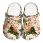 customized north texas mean green desert cactus pattern clogs best selling