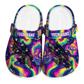 customized north texas mean green swirling mushrooms clogs best selling