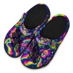 customized north texas mean green swirling mushrooms clogs best selling