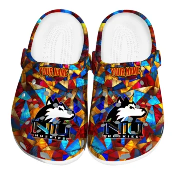 customized northern illinois huskies prism pieces clogs best selling