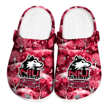 customized northern illinois huskies snowy hills clogs best selling