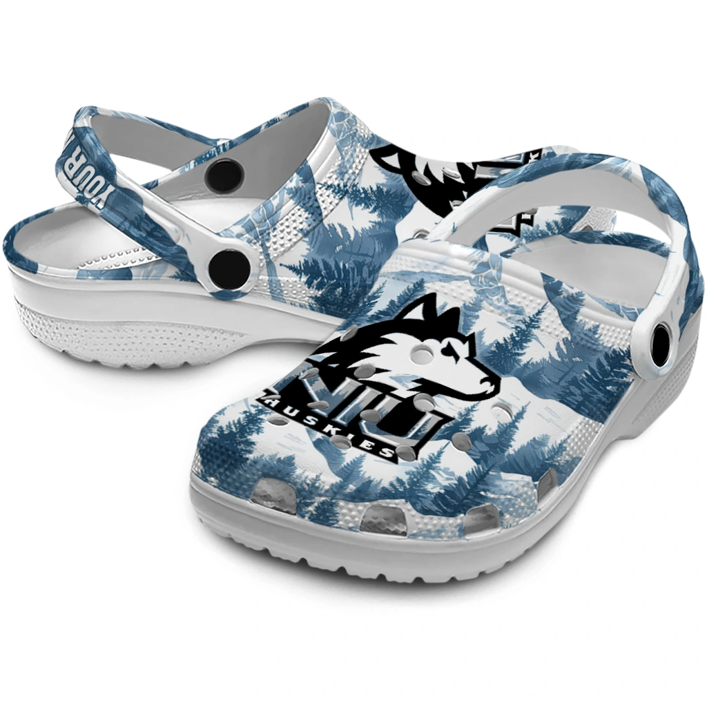 customized northern illinois huskies snowy mountains clogs high quality customized northern illinois huskies snowy mountains clogs high quality