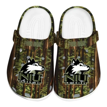 customized northern illinois huskies woods forest designs clogs best selling
