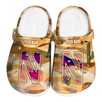 customized northwestern wildcats desert layers clogs best selling