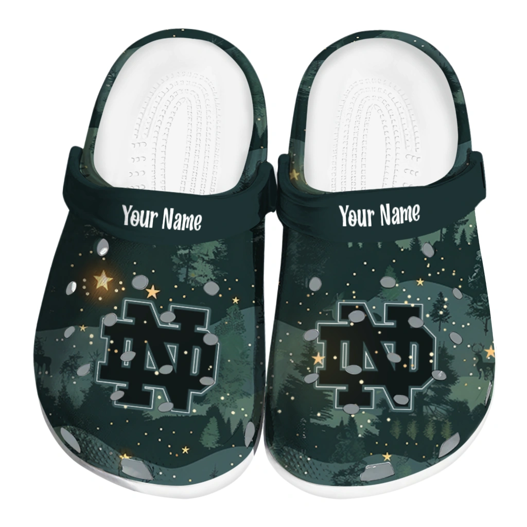 customized notre dame fighting irish deer nightscape clogs best selling customized notre dame fighting irish deer nightscape clogs best selling