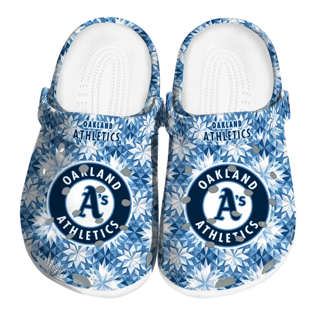 customized oakland athletics snowflake mosaic clogs best selling customized oakland athletics snowflake mosaic clogs best selling