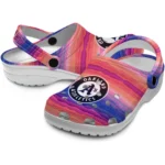 customized oakland athletics wavy stripes clogs best selling