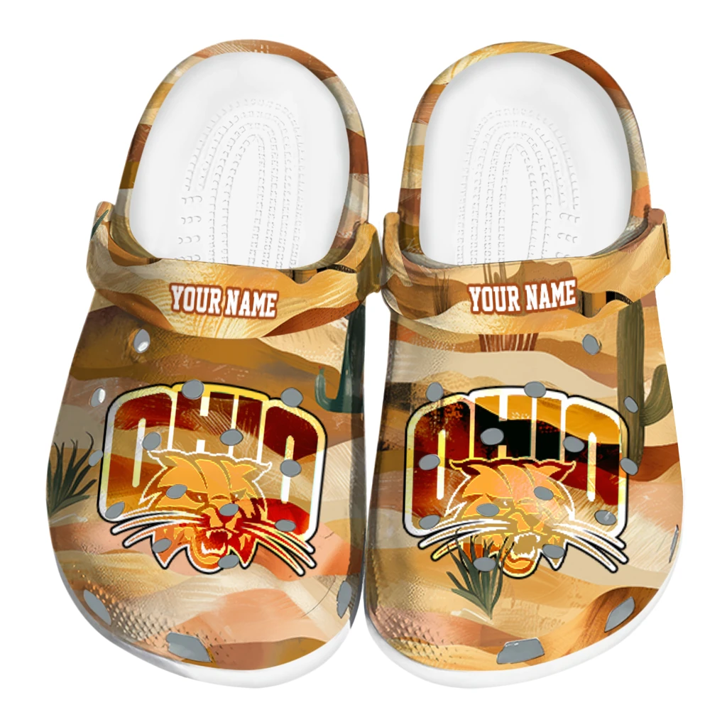 customized ohio bobcats desert layers clogs best selling customized ohio bobcats desert layers clogs best selling