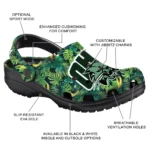 customized ohio bobcats tropical leaves clogs best selling