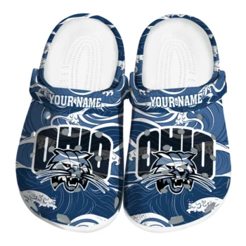 customized ohio bobcats wave flow clogs best selling