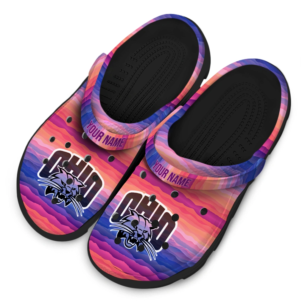 customized ohio bobcats wavy stripes clogs latest model customized ohio bobcats wavy stripes clogs latest model