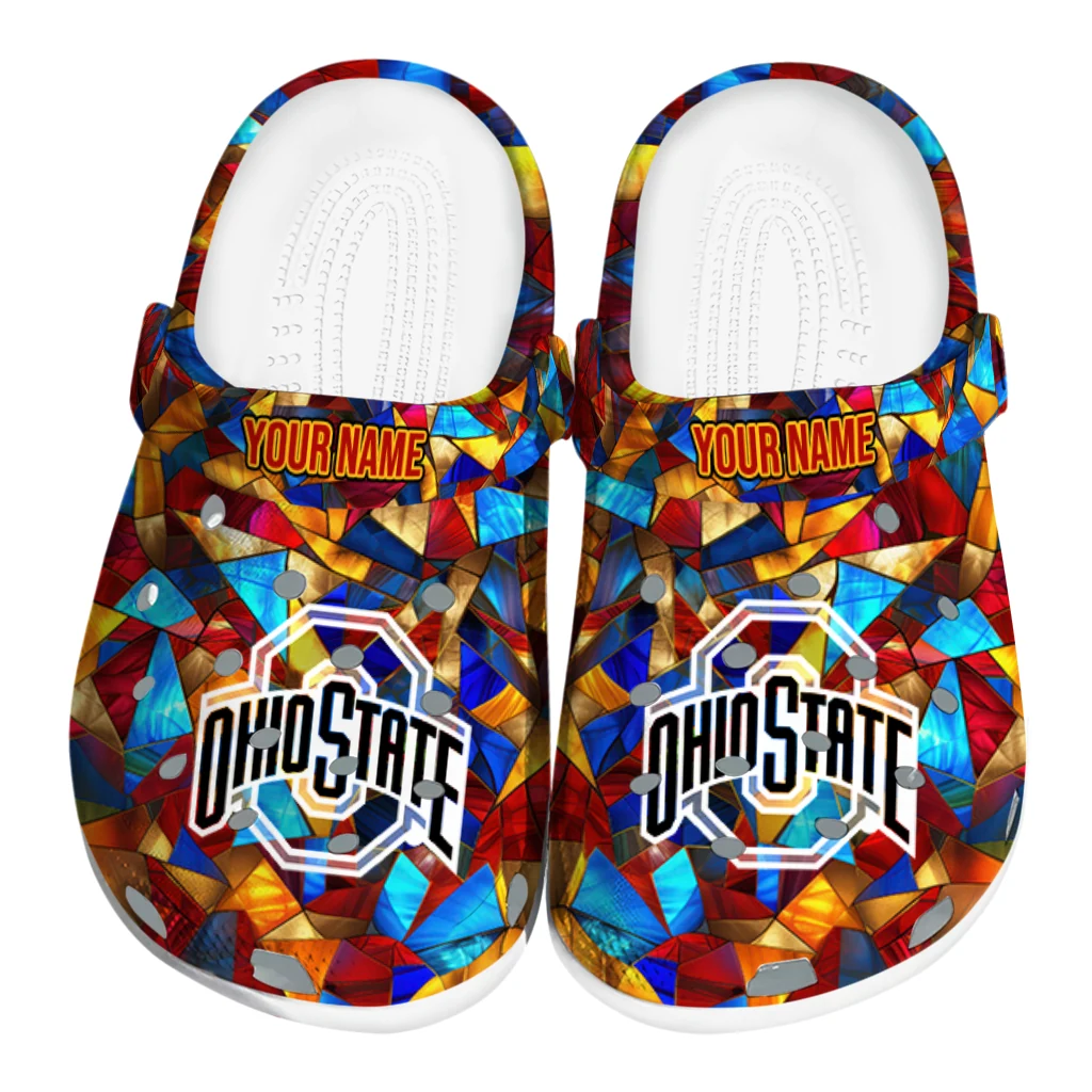customized ohio state buckeyes prism pieces clogs best selling customized ohio state buckeyes prism pieces clogs best selling
