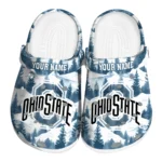 customized ohio state buckeyes snowy mountains clogs best selling