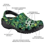 customized oklahoma city thunder tropical leaves clogs best selling