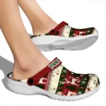 customized oklahoma sooners christmas motif clogs best selling