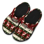 customized oklahoma sooners christmas motif clogs best selling