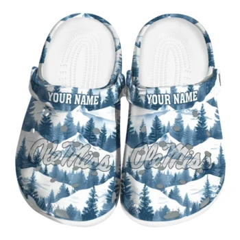 customized ole miss rebels snowy mountains clogs best selling
