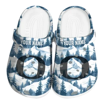 customized oregon ducks snowy mountains clogs best selling