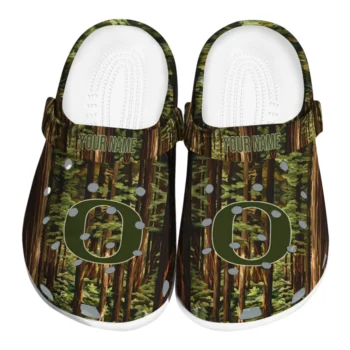 customized oregon ducks woods forest designs clogs best selling