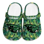 customized oregon state beavers tropical leaves clogs best selling