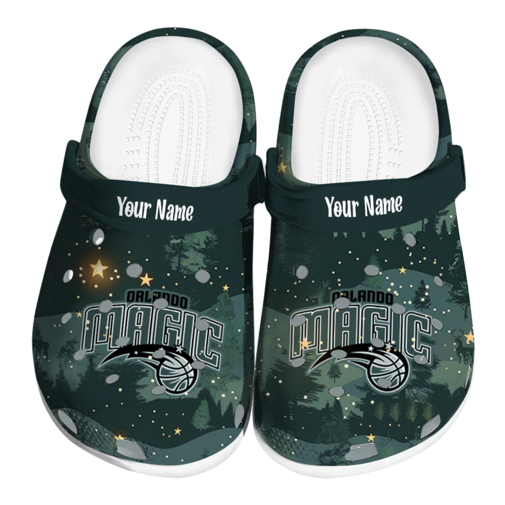 customized orlando magic deer nightscape clogs best selling customized orlando magic deer nightscape clogs best selling