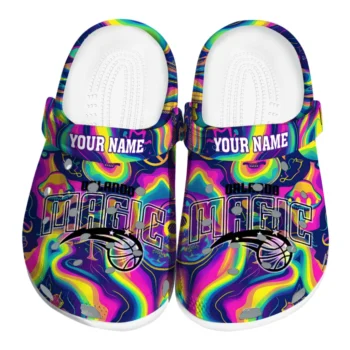 customized orlando magic swirling mushrooms clogs best selling