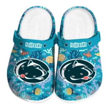 customized penn state nittany lions tropical fish ocean clogs best selling