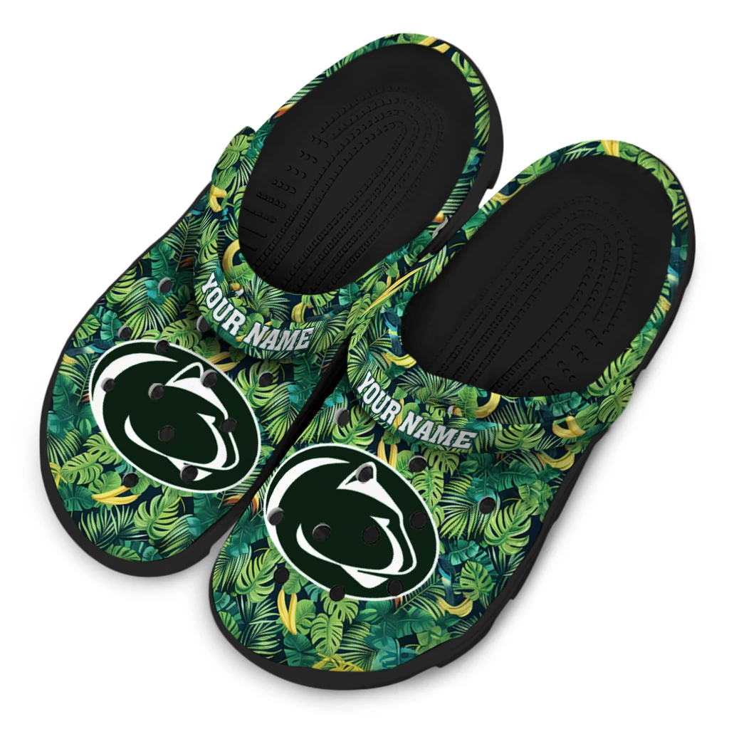 customized penn state nittany lions tropical leaves clogs latest model customized penn state nittany lions tropical leaves clogs latest model