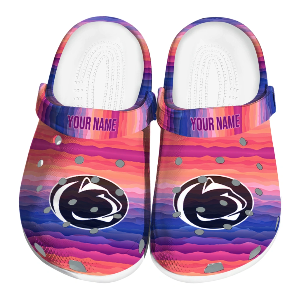 customized penn state nittany lions wavy stripes clogs best selling customized penn state nittany lions wavy stripes clogs best selling