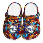 customized philadelphia 76ers prism pieces clogs best selling