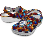 customized philadelphia 76ers prism pieces clogs best selling
