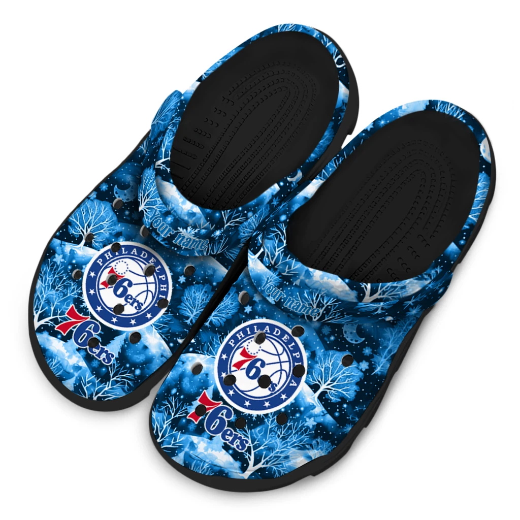 customized philadelphia 76ers snowy hills clogs latest model customized philadelphia 76ers snowy hills clogs latest model