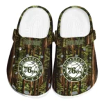 customized philadelphia 76ers woods forest designs clogs best selling