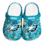 customized philadelphia eagles tropical fish ocean clogs best selling