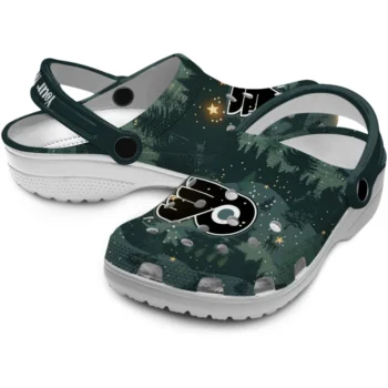 customized philadelphia flyers deer nightscape clogs high quality