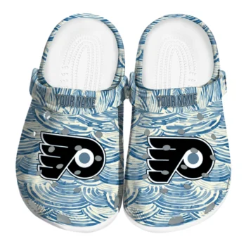 customized philadelphia flyers sea swirls clogs best selling