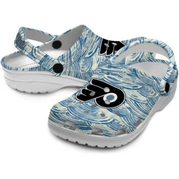customized philadelphia flyers sea swirls clogs high quality