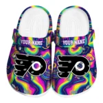 customized philadelphia flyers swirling mushrooms clogs best selling