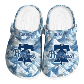 customized philadelphia phillies mountain artwork clogs best selling