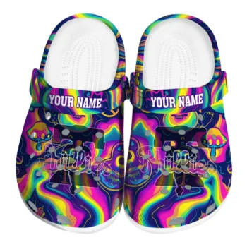 customized philadelphia phillies swirling mushrooms clogs best selling