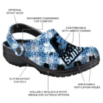 customized phoenix suns snowflake mosaic clogs best selling