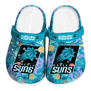 customized phoenix suns tropical fish ocean clogs best selling