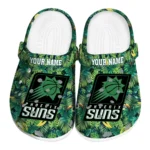 customized phoenix suns tropical leaves clogs best selling