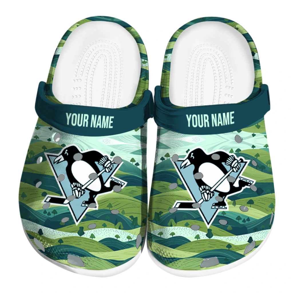 customized pittsburgh penguins hills illustration clogs best selling customized pittsburgh penguins hills illustration clogs best selling