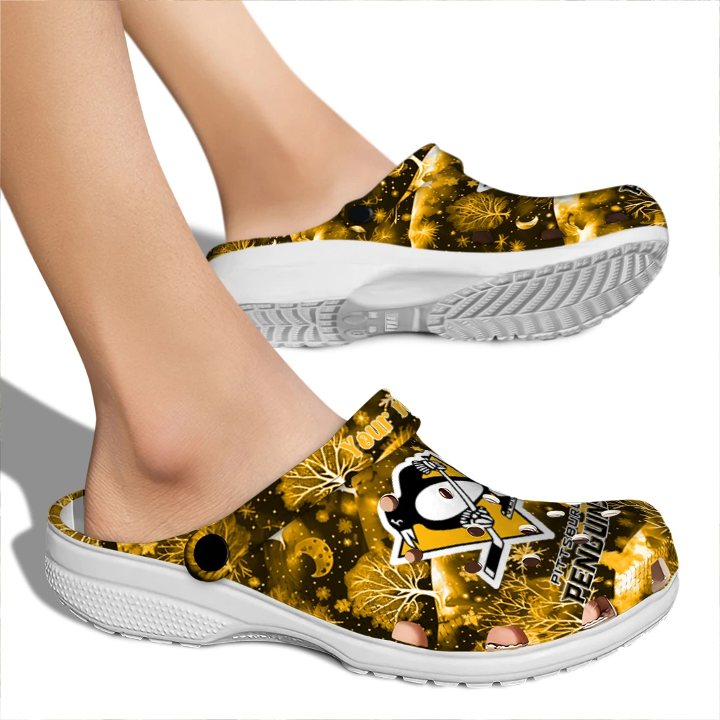 customized pittsburgh penguins snowy hills clogs fashion forward customized pittsburgh penguins snowy hills clogs fashion forward